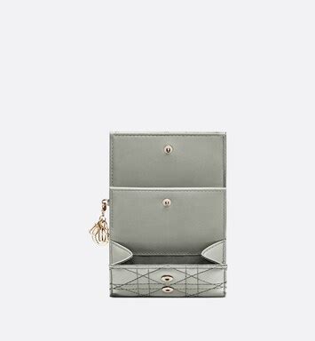 gray stone lady dior patent calfskin long wallet|Lady Dior Lotus Wallet Stone Gray Patent Cannage Calfskin .